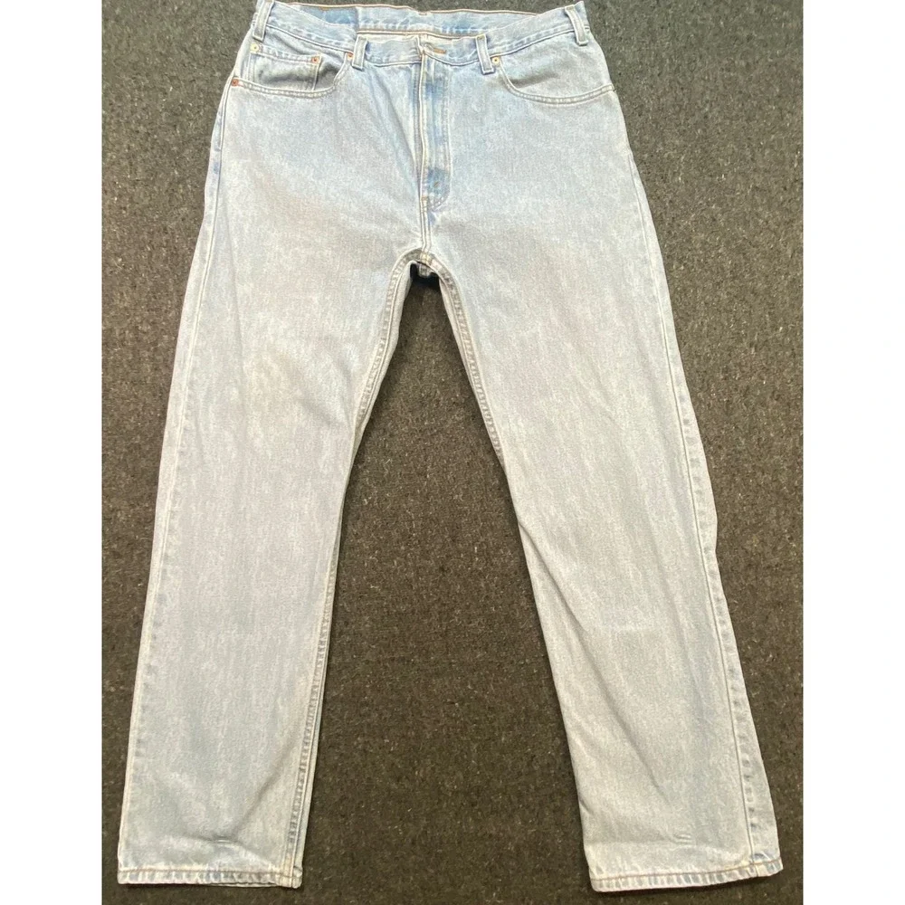 Levi's Vintage Mens W38 L30 Light‎ Wash 505 Regular Fit Straight Leg Jeans
